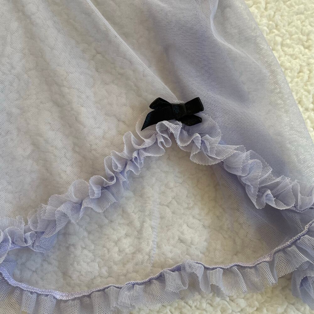 Victoria’s Secret Lavender Babydoll Lingerie Set 36B Silk Panty M/L - Picture 5 of 13